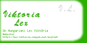 viktoria lex business card
