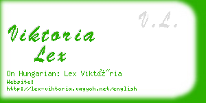 viktoria lex business card